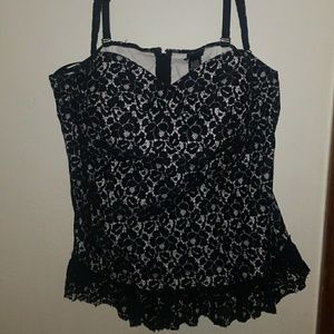 Lace bustier